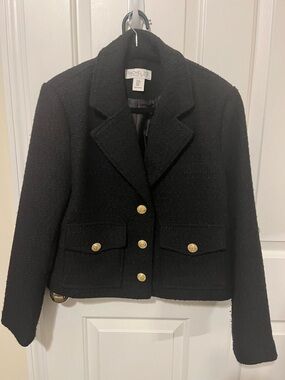Rachel Zoe Women’s Black Textured Jacket